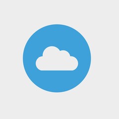 Cloud  vector icon illustration sign