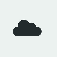 Cloud  vector icon illustration sign