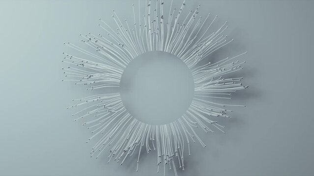 Abstract Flowing Lines, 3d Animation 4k
