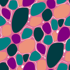 Abstract spotty seamless pattern