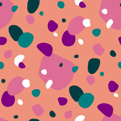 Abstract spotty seamless pattern