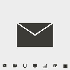 Envelope vector icon illustration sign