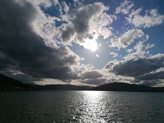 clouds over the sea