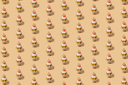 Cake miniature pattern