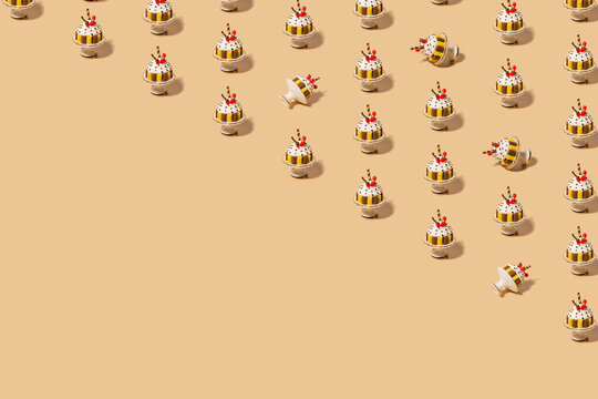 Cake miniature pattern