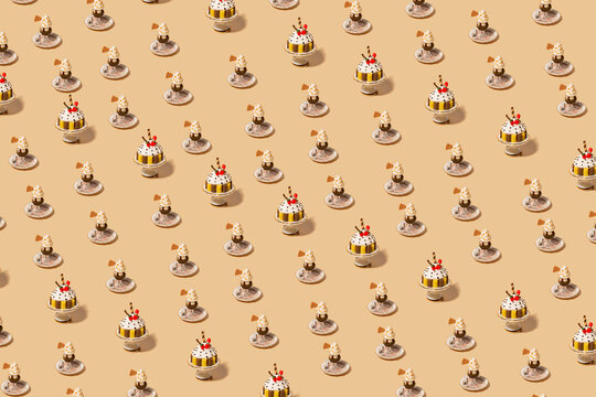 Dessert miniature pattern