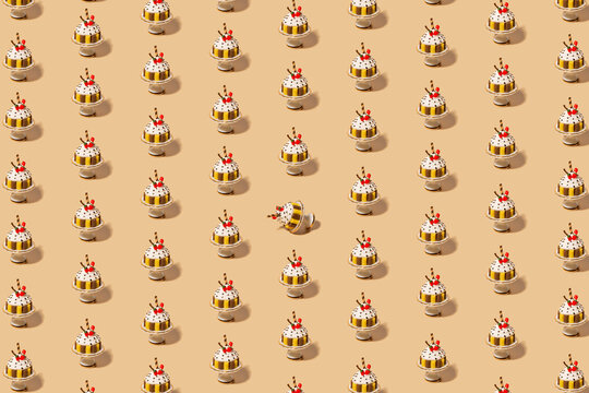 Cake miniature pattern
