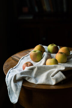 Close-up of apples for a still life painting