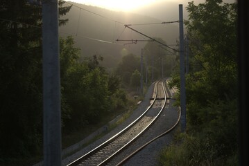 Railway In The Mountains