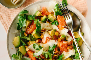Fennel and grapefruit salad