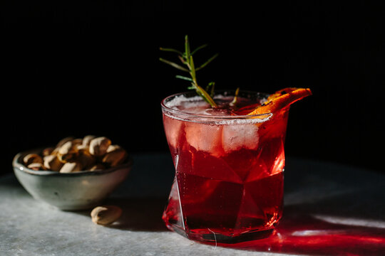 Sloe gin cocktail