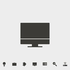 Monitor  vector icon illustration sign