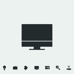 Monitor  vector icon illustration sign