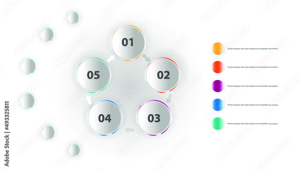 Poster business data visualization. process chart. abstract elements of graph and finance infographics pres