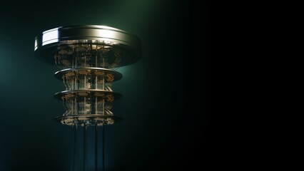 Fototapeta na wymiar quantum computer