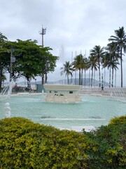 Naklejka premium fountain in the park