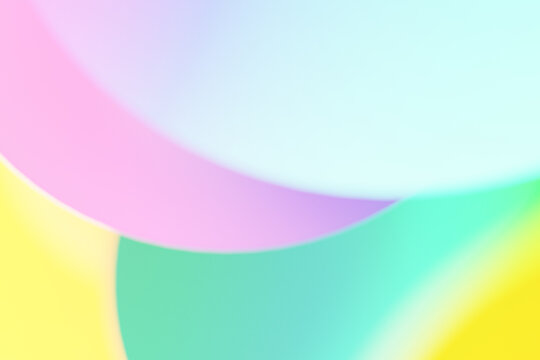 Abstract iridescent shapes background