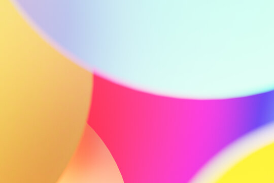 Abstract iridescent shapes background