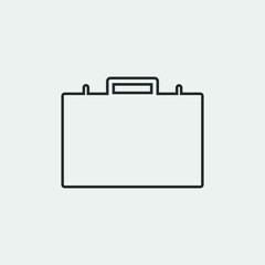 Briefcase vector icon illustration sign