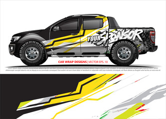 Obraz premium truck graphics. modern camouflage design for vehicle vinyl wrap 