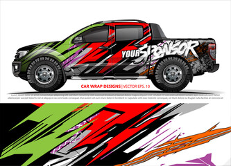 Fototapeta premium truck graphics. modern camouflage design for vehicle vinyl wrap 