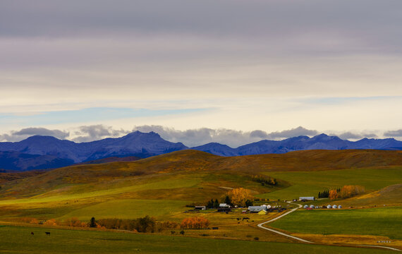 Rural scene in the countryside near Calgary