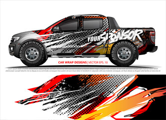 truck graphics. modern camouflage design for vehicle vinyl wrap 
