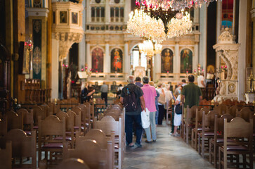 interior of the Greek Orthodox Church