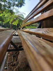 Wooden bench 