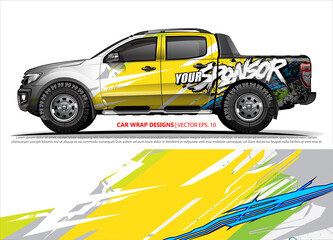 vehicle livery graphic vector. abstract grunge background design for vehicle vinyl wrap and car branding 