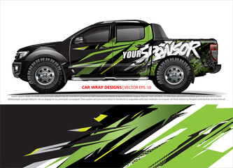 vehicle livery graphic vector. abstract grunge background design for vehicle vinyl wrap and car branding 