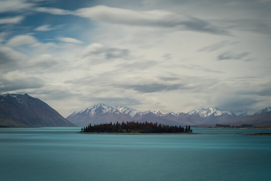 Lake Tekapo At Sunrise. New Zeland South Island