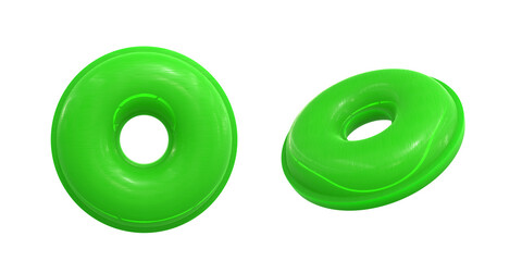 ring hard candy. Isolated white background. 3d illustration