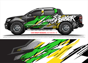truck graphics. modern camouflage design for vehicle vinyl wrap 
