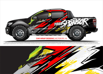 truck graphics. modern camouflage design for vehicle vinyl wrap 
