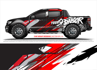truck graphics. modern camouflage design for vehicle vinyl wrap 

