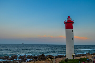 Umhlanga Lighthouse one of the world's iconic lighthouses in Durban north KZN South Africa