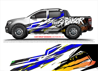 truck graphics. modern camouflage design for vehicle vinyl wrap 
