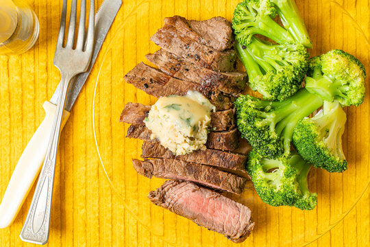 Steak With Compound Butter
