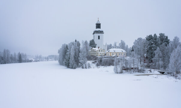 Swedish church in winter