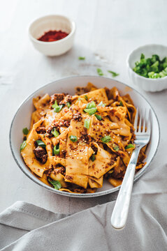 Homemade garlic  noodles 
