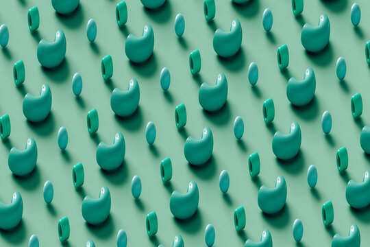Pattern of abstract blue form