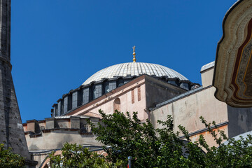 Fototapeta na wymiar Hagia Sophia Museum in Istanbul, Turkey