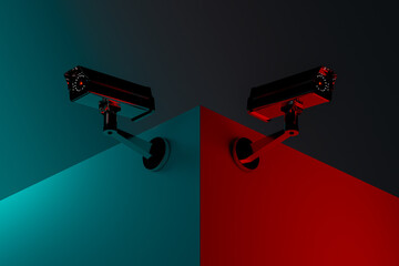 Connected surveillance camera