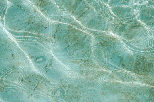 water surface of a city fountain 