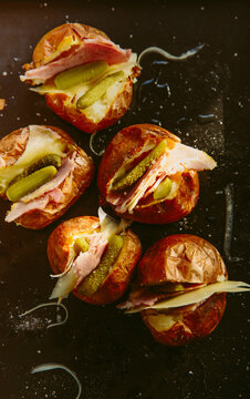 Mini Stuffed Baked Potatoes