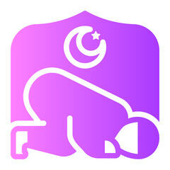 sujud gradient icon