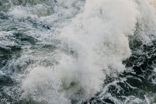 The waves of the sea