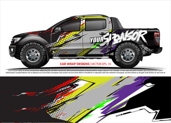 truck graphics. modern camouflage design for vehicle vinyl wrap 
