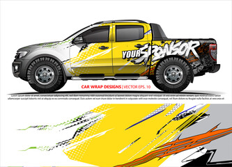 truck graphics. modern camouflage design for vehicle vinyl wrap 
